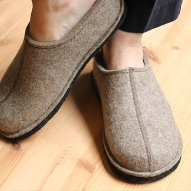 wool sandals