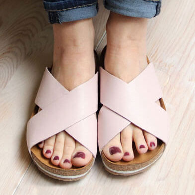 Leather Slides & Thong Sandals