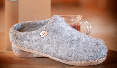 boiled wool clogs sale